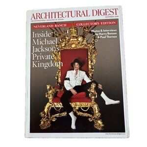 Michael Jackson Architectural Digest Collectible Magazine